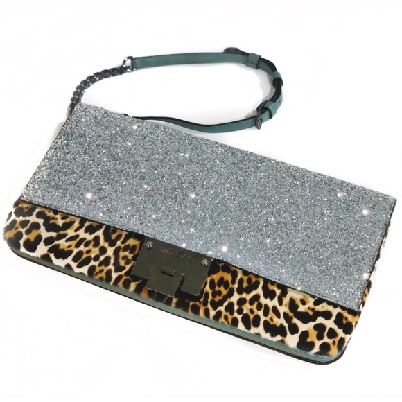 Jimmy Choo Handbags - JIMMY CHOO Glitter/Leopard Purse - NWT